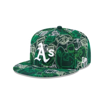 Oakland Athletics Gorra | New Era MLB Cap Chaos 59fifty Fitted Cap Mexico - Verdes